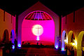 Probebeleuchtung 20.11.08, Kirche im Licht, ecclesia in lumine, aurum, sonnenkraft freising, stemmer, aurum, easy energy, ismaning, schöpfung im licht, ismaning leuchtet, klesius,  risinger, obermayr, pfarrgemeinderat, st johann baptist, christkindlmarkt, weihnachtsmarkt, lichtkunst, lichtinstallation, licht und Kunst, lichtmalerei, licht, Beleuchtung 